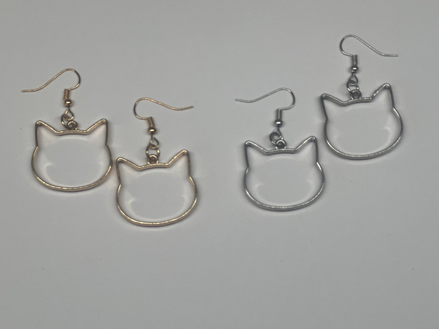 Metal Cat Earrings